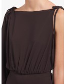 satin sablé dress