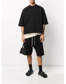 drawstring drop-crotch shorts