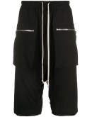 drawstring drop-crotch shorts