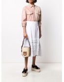 logo patch bucket bag