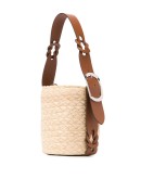 logo patch bucket bag