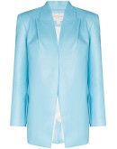 faux leather blazer