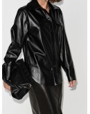faux leather shirt
