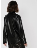 faux leather shirt