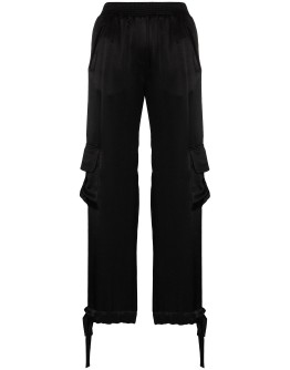 satin cargo trousers