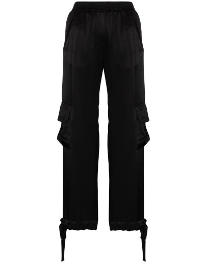 satin cargo trousers