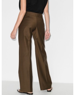 high-waisted wide-leg trousers