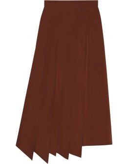 asymmetric pleated skirt