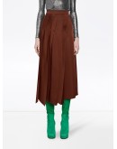 asymmetric pleated skirt