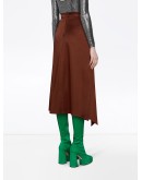asymmetric pleated skirt
