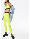 fluorescent logo waistband leggings