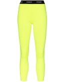 fluorescent logo waistband leggings
