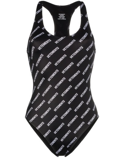 logo print bodysuit