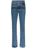 Gothic Magic logo-embroidered straight-leg jeans