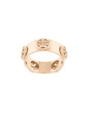 Milgrain logo-plaque ring