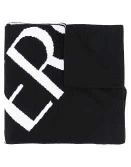 logo intarsia scarf