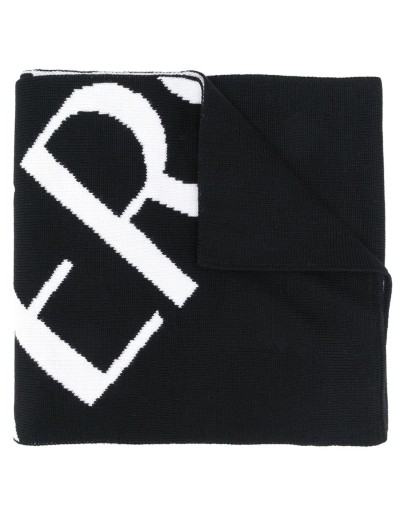 logo intarsia scarf