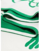 intarsia-knit logo-detail scarf