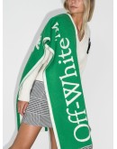 intarsia-knit logo-detail scarf