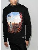 astronaut-print sweatshirt