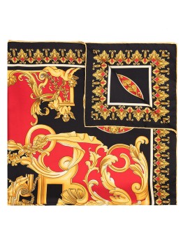 Baroque print silk scarf
