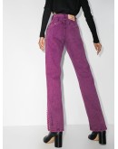 split-cuff acid-effect jeans