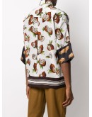 coconut print silk shirt