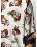 coconut print silk shirt