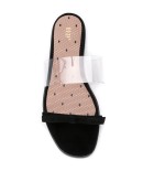 RED(V) bow strap flat sandals