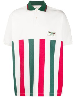 striped polo shirt