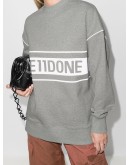 reflective-logo sweatshirt