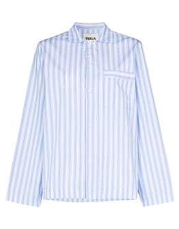 striped organic cotton pyjama shirt