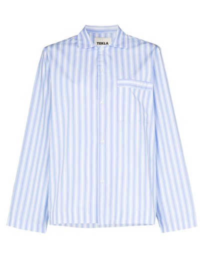 striped organic cotton pyjama shirt