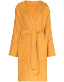 hooded organic cotton dressing gown