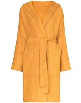 hooded organic cotton dressing gown
