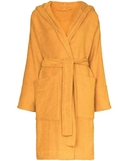 hooded organic cotton dressing gown