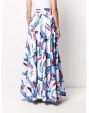 abstract print full skirt