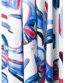 abstract print full skirt