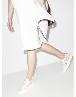 Lauren lace-detail sneakers