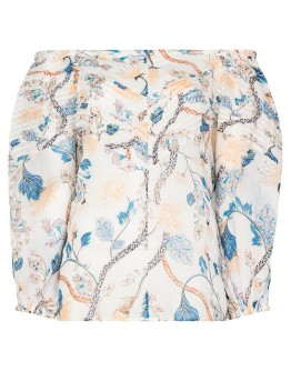floral off-the-shoulder blouse
