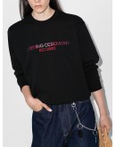 logo embroidered cotton sweatshirt