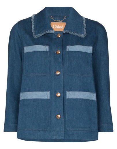 contrast detail denim jacket