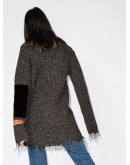 patch detail knitted dress