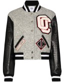 cropped varsity bomber jacket