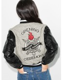 cropped varsity bomber jacket