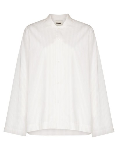 long-sleeve organic cotton pyjama shirt
