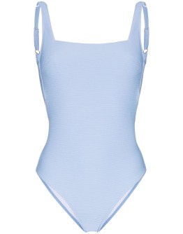 lace-up ribbed swimsuit
