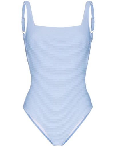 lace-up ribbed swimsuit
