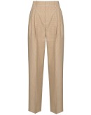 houndstooth-pattern high-rise trousers
