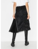 asymmetric panelled skirt